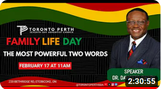 Sabbath, February 17, 2024 | Dr. Daviceto Swaby | The Most Powerful Two Words