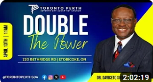 Sabbath, April 13, 2024 | Dr. Daviceto Swaby | Double the Power